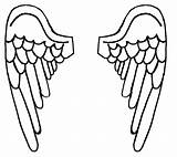Wings Angel Template Wing Coloring Pages Templates Weeping Cross Drawing Clipart Simple Cut Cliparts Quotes Easy Drawings Printable Collection Angels sketch template