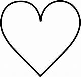 Heart Clip Outline Line Sweetclipart sketch template