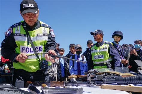 mongolian police showcase equipment  safety event global press journal