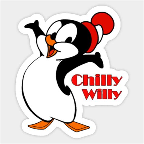 chilly willy  limited edition chilly willy sticker teepublic
