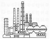 Refinery Petrochemical Petroleum Gasoline sketch template