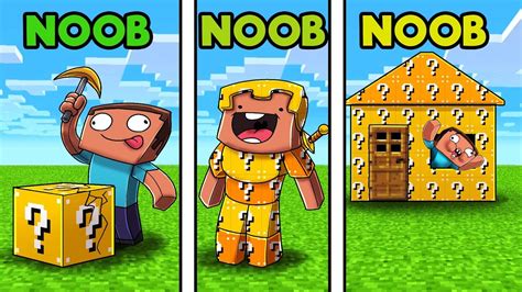 Minecraft Lucky Block Challenge Noob Vs Noob Vs Noob