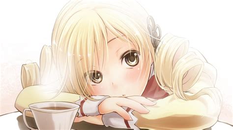 Drinking Coffee Anime Girl Wallpapers Wallpaper Cave