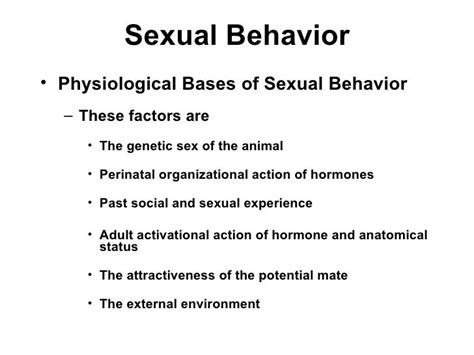 Sexual Behavior Chapter 4
