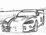 Coloring Viper Dodge Pages Car Popular Racing Print sketch template