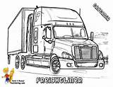Camiones Mack Colouring Cascadia Freightliner Distinta sketch template