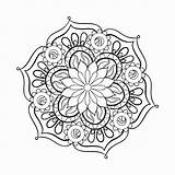 Coloring Adult Mandala Pages Adults Printable Pdf Flower Zentangle Clipart Paisley Print Vector Stylized Elegant Sheet Lotus Pattern Color Coloringbookfun sketch template