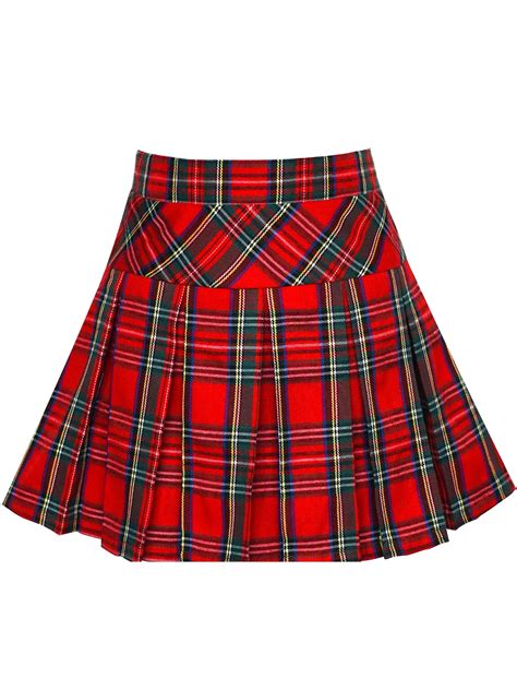 girls skirt  school uniform red tartan skirt   years walmartcom
