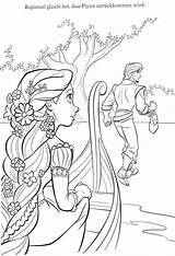 Coloring Pages Disney Tangled Rapunzel Print Getdrawings sketch template