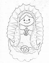 Coloring Guadalupe Virgen Pages La Drawing Easy Lady Para Madonna Related Colorear Negro Blanco Popular Virgencita Library Coloringhome Getcolorings Google sketch template