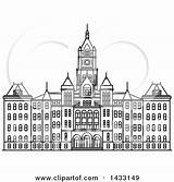 Vector Landmark Styled Illustration Line Drawing American Clipart Royalty Salt Lake County Building City Tradition Sm sketch template