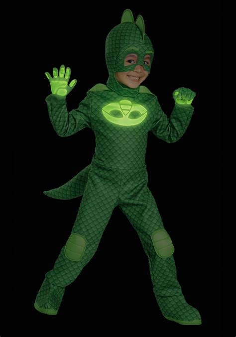 boys deluxe pj masks gekko costume kids halloween costume