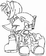Sonic Amy Coloring Pages Hedgehog Color Getcolorings Printable Deviantart Print Speechless sketch template