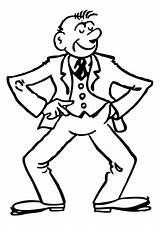 Tailor Suit Man Made Coloring sketch template