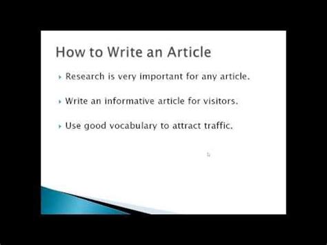 write  search engine friendly article   write good