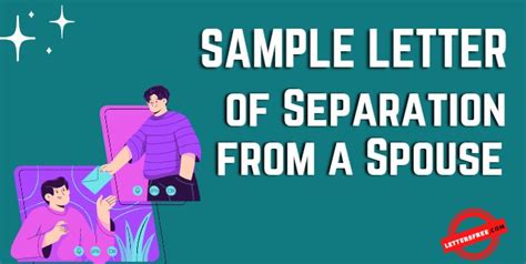 sample letter  separation   spouse format