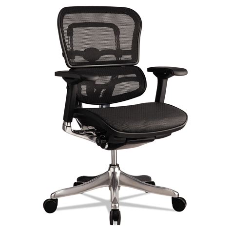 Eurotech Ergohuman Elite Mid Back Mesh Chair Supports Up To 250 Lb 18