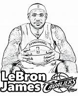 Lebron James Coloring Pages Printable Drawing Harden Sheets Shoes Basketball West Kids Colouring Color Kanye Kyrie Irving Cavaliers Cleveland Player sketch template