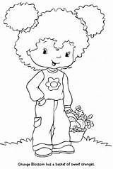 Strawberry Shortcake Coloring Pages Orange Blossom Kids Fun sketch template