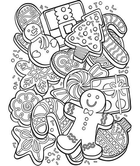 christmas cookie collage  crayolacom coloriage noel dessin noel