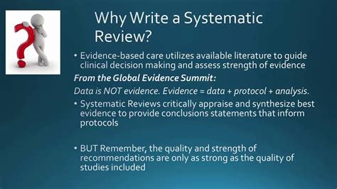 finalizing  systematic review  submission  publication