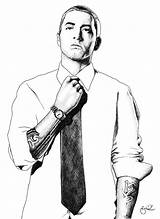 Eminem Drawings Drawing Coloring Pages Face Slim Deviantart Shady Printable Print Getcolorings sketch template
