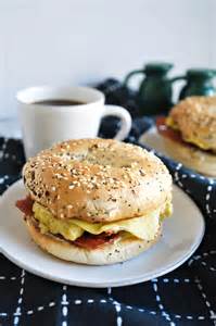 vegan breakfast bagel sandwich  baking fairy