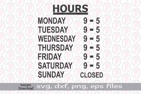 business hours svg png hours  operations business sign etsy australia