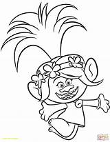 Trolls Coloring Pages Troll Color Movie Getdrawings sketch template