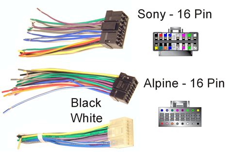 sony car stereo wiring color codes