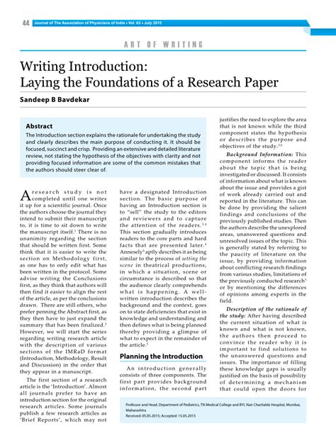 included  introduction  research paper