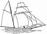Sailing Ship Coloring Pages Clipart Printable Categories Openclipart Line Old sketch template