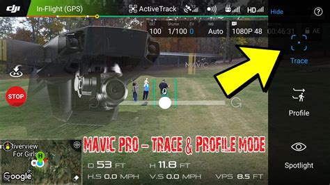 dji mavic pro active track trace  profile feature