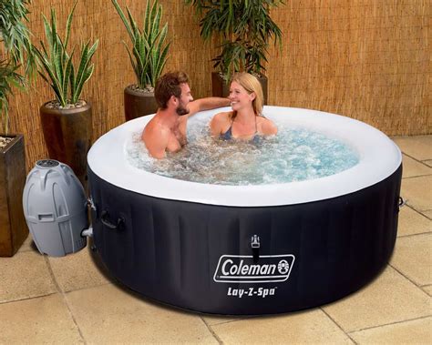 coleman saluspa  person portable inflatable outdoor spa hot tub portable hot tub