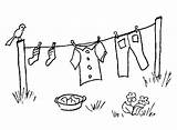 Colouring Pages Clothes Washing Clothesline Coloring Ropa Para Colorear Line Printable Google Choose Board Search Paper Dibujos Tendida sketch template