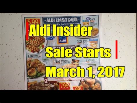 aldi insider sale sneek peak starts march   youtube