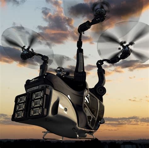 passenger quadcopter  model cgtrader