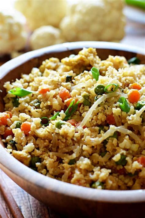 cauliflower fried rice recipe bean sprouts sauces and eggs