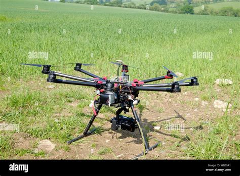 dji  professional drone  field mapping stock photo alamy