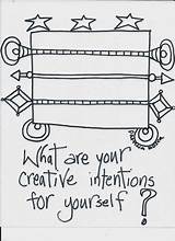Intention Intentions Creativity sketch template
