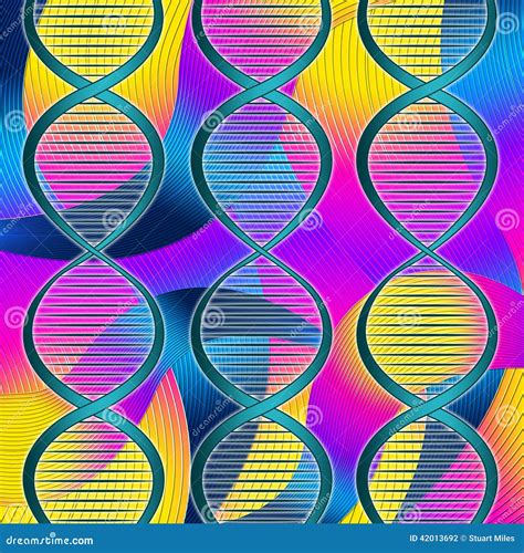 color dna represents colors genome  colorful stock illustration