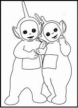 Teletubbies Laa Dipsy Colouring Bread Luna sketch template