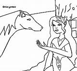 Coloring Horse Princess Coloringcrew sketch template