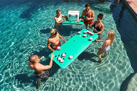 floating beer pong table