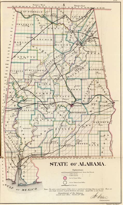 alabama township  range map south america map