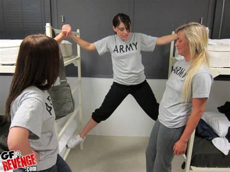 Lesbian Army Girls Redbust