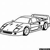 Ferrari F40 Coloring Car Drawing Pages Cars Clipart 1987 Race Thecolor Clipartbest Fresh sketch template