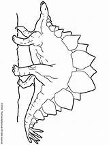 Stegosaurus Coloring Dinosaurus Kleurplaat Pages Dino Kleurplaten Triceratops Colouring sketch template