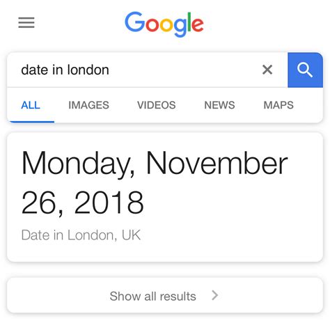 google showing  results    time calculations