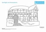Globe Theatre Shakespeare Coloring Tes Sheets sketch template